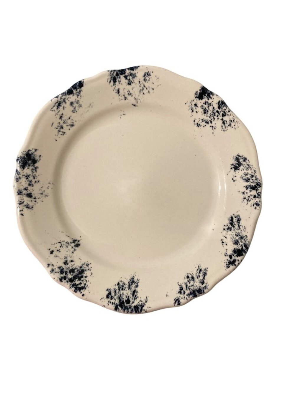 Hard To Find Homer Laughlin Cottage Pattern Dinner Plate Stippled Blue And White